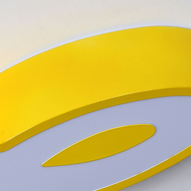 Metal Note Forme Hanging Lights Modern Style 1 Light suspendu Mount Symiss pour chambre à coucher