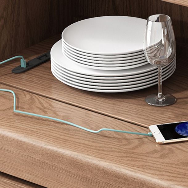 Mesa de comedor de madera rectangular de 55.1 pulgadas Mesa de madera maciza de mediados de siglo Moderno para el hogar