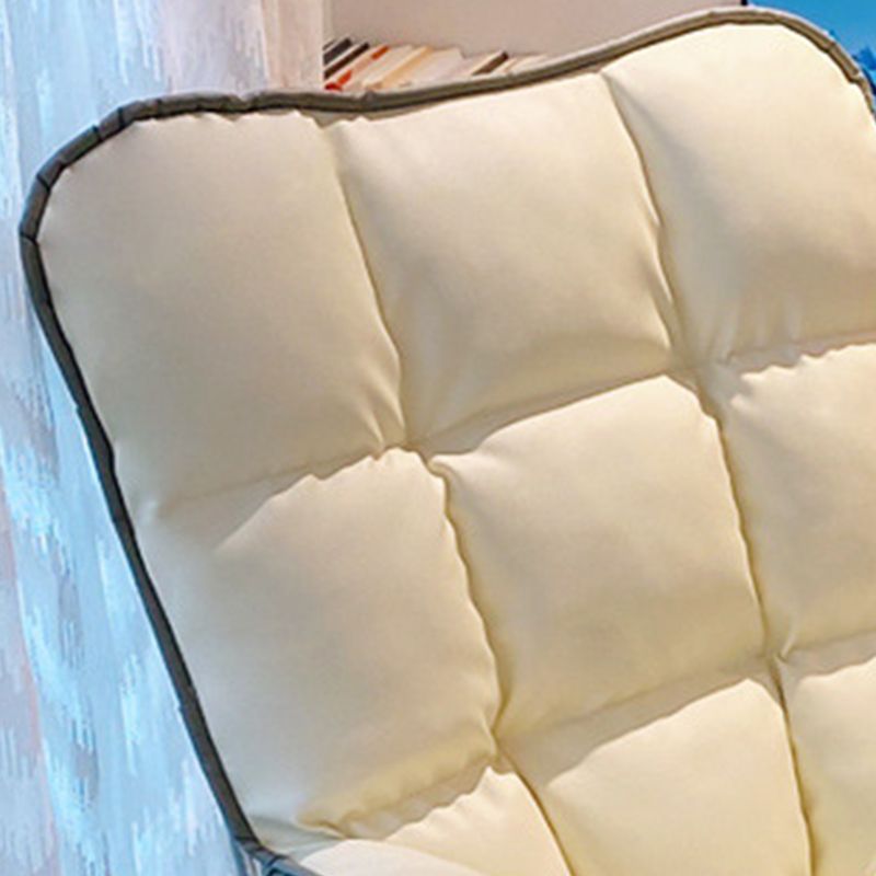 PU Leather Accent Armchair Wheels Arms Included Chair for Living Room