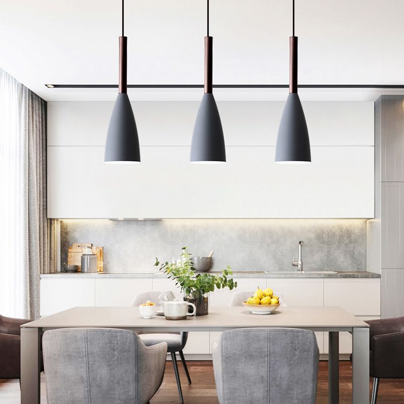 Noordse 3-licht diner hanglamp lamp traanvormig metaalhangend licht