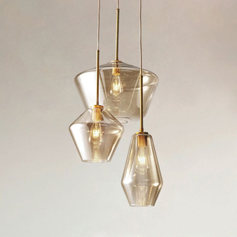 Shaded Glass Hanging Ceiling Light Modern Style Ceiling Pendant Light for Dinning Room