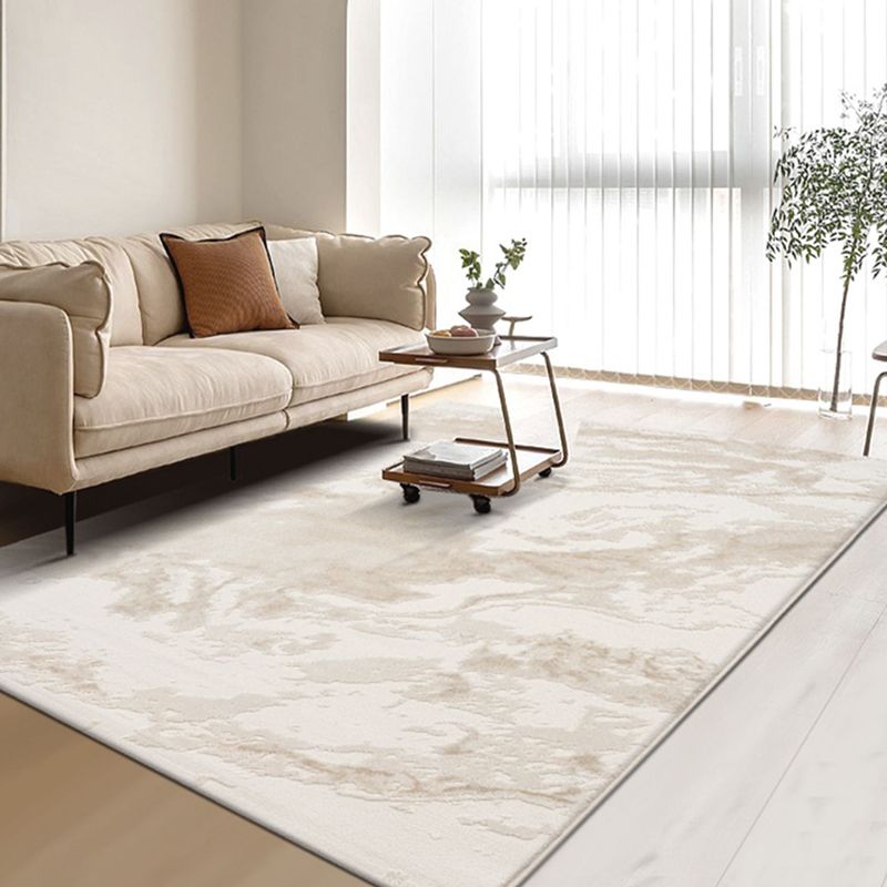 Bold Colorblock Rug Morandi Color Area Rug Polyester Easy Care Carpet for Home Decoration