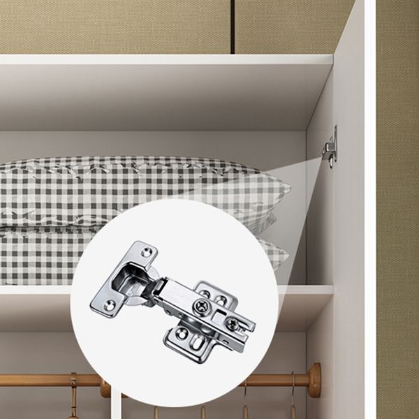 Modern Matte Finish Wardrobe for Home Wood Storage Cabinet with Hinged Door