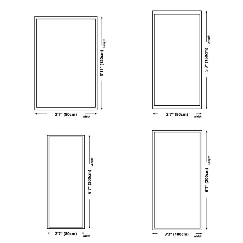 Blue Abstract Indoor Carpet Polyester Modern Rug Anti-Split Backing Area Rug for Indoor Room