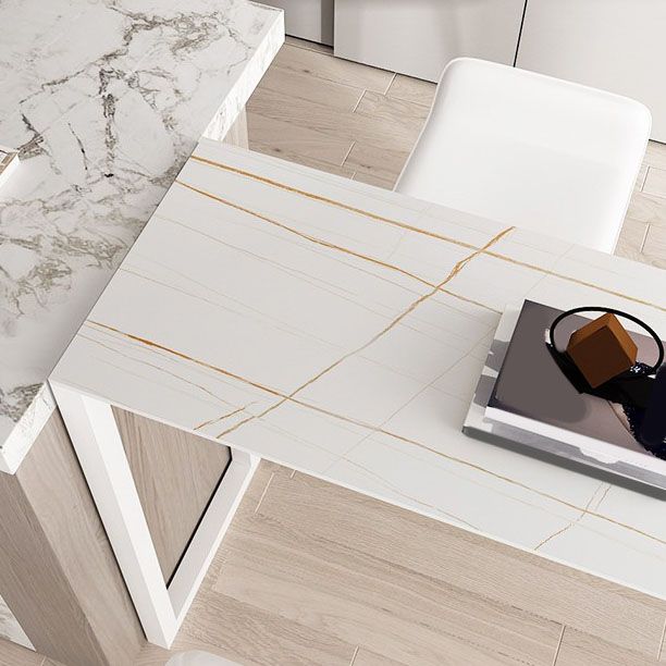 Modern Stone Bar Table Set 1/3/5 Pieces Counter Table with Backless Stools