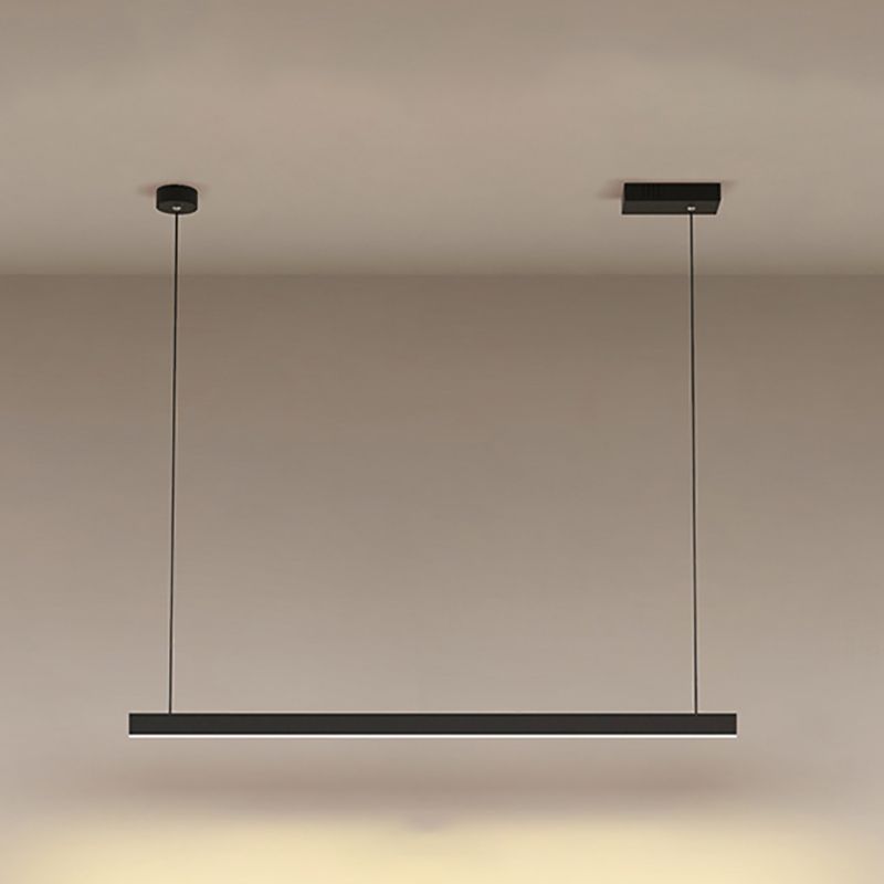 Luz colgante colgante de metal ligero de isla simple moderna para sala de estar para sala de estar