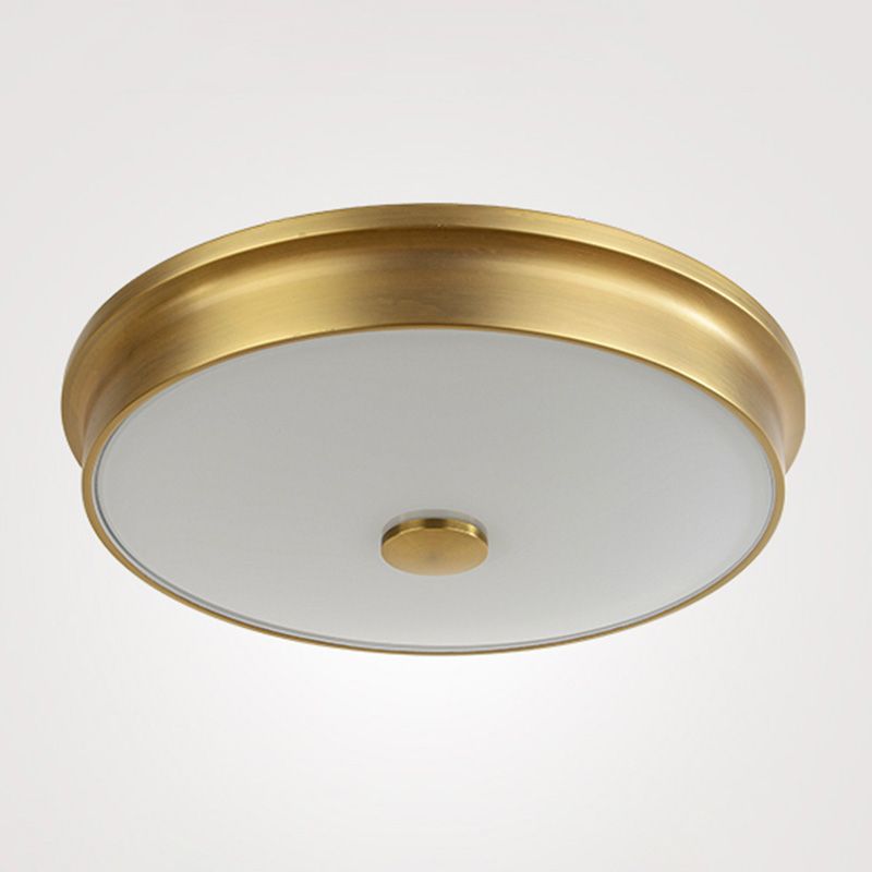 Modern Style Geometric Flush Mount Light Glass 1-Light Flush Ceiling Lights