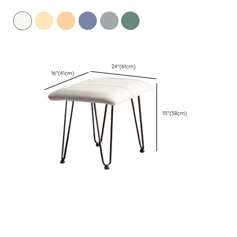 Contemporary Rocking Chair Fabric Upholstered Tufted Metal Frame Baby Rocking Chair