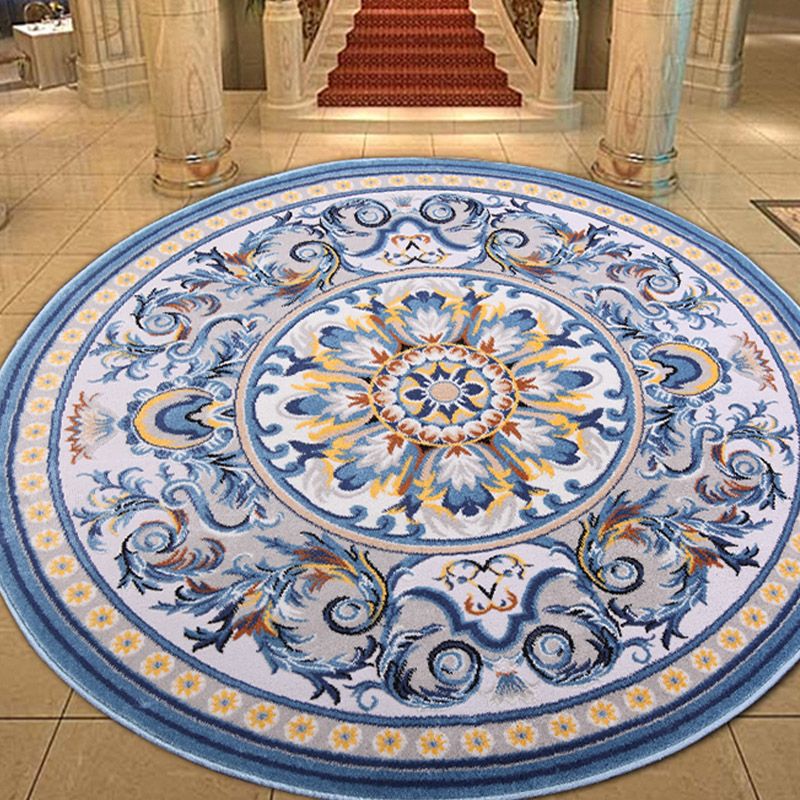 Glam Rug Mid-Century Area Rug Polyester Easy Care Carpet for Bedroom