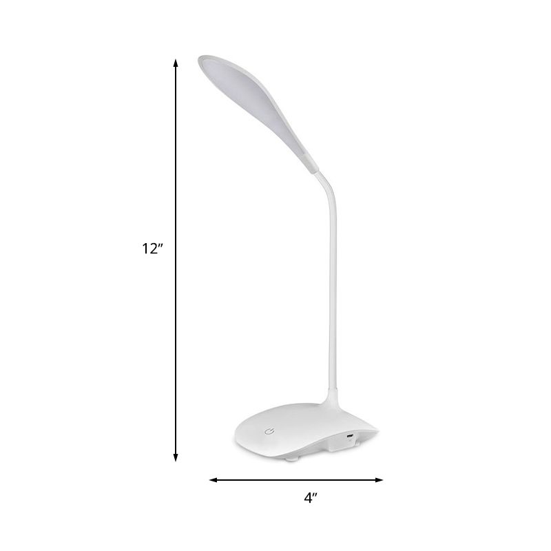 LED Third Gear Desk Lamp Simple Style Touch Sensitive Plastic Table Lamp for Study Bedside