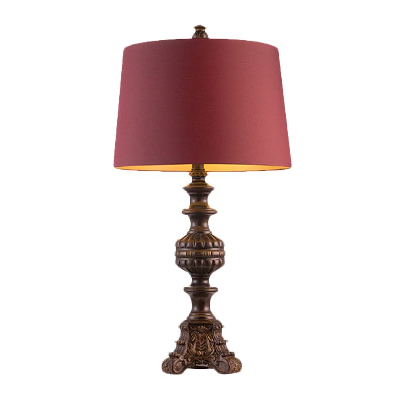 Rose Red Drum Nachttisch leichter traditioneller Stoff 12 "/15" breit