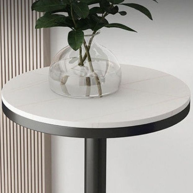 Industrial Bar Table Dining Table with Pedestal Base for Kitchen Living Room