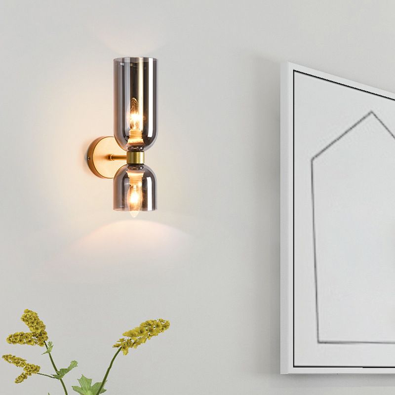 Moderne Einfachheit mit Sandglaswand montiertes Leuchtenleuchten Glasmontage Leuchte für Wohnzimmer