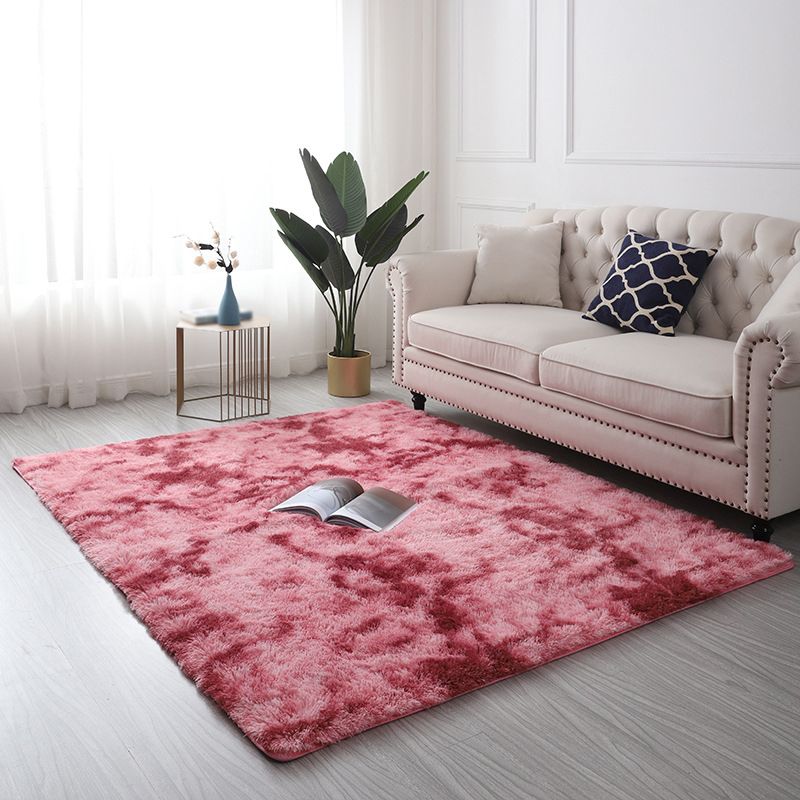 Tie Dye Plush Rug Living Room Rug Stain Resistant Indoor Rug for Home Decoration