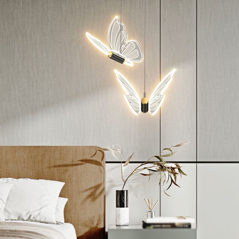Vlindervormige suspensie hanger eigentijdse hangende hanglampen voor slaapkamer
