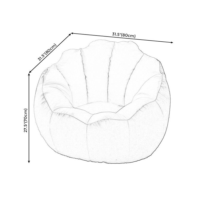 31.49" L x 31.49" W x 27.55" H Linen Accent Chair Washable Papasan Chair