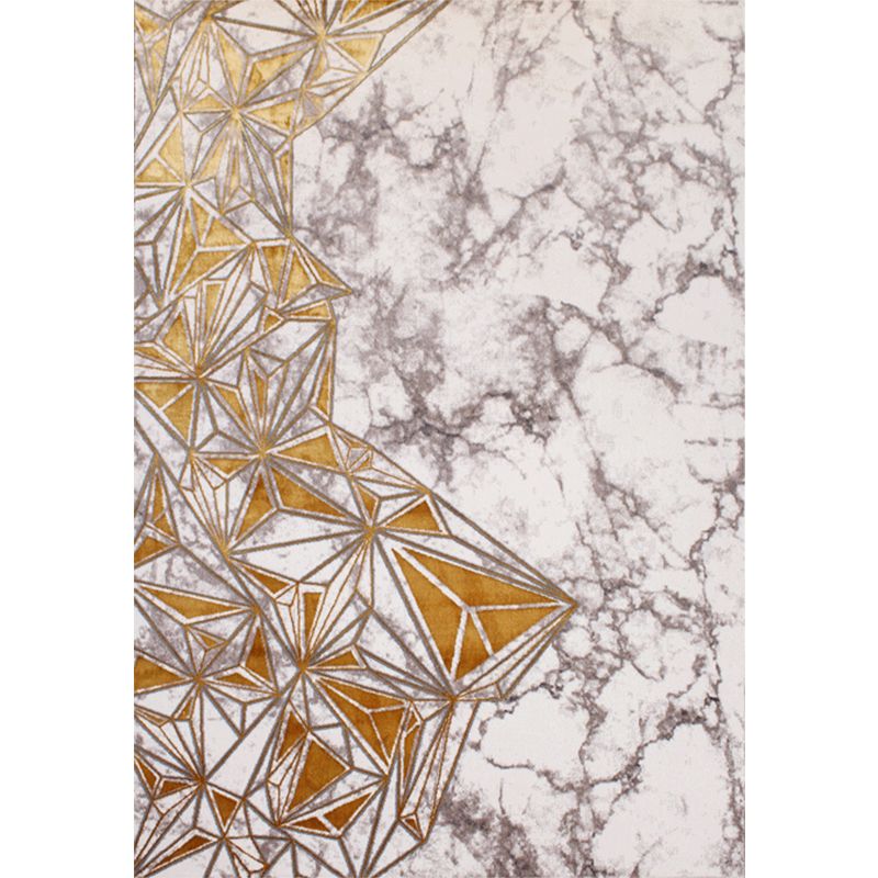 Multicolor Abstract Pattern Rug Rayon Chinese Area Rug Pet Friendly Easy Care Washable Carpet for Room