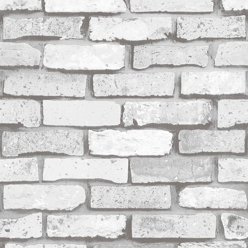 Brick Wallpaper Roll Stain-Proof Cyberpunk Sitting Room Wall Decor, 33' L x 20.5" W