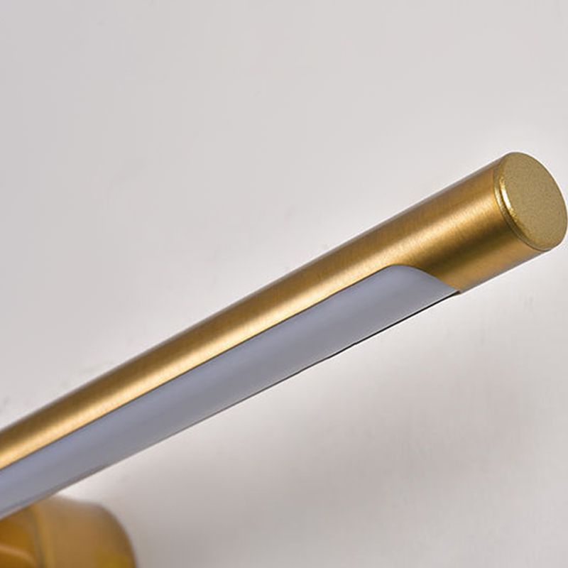 1 Light Linear Vanity Lighting Fixtures Modern Style Metal LED Mirror Lights