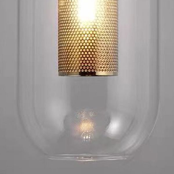 Glaszylinderwand montierte Lampen zeitgenössische 1 leichte Wandleuchte