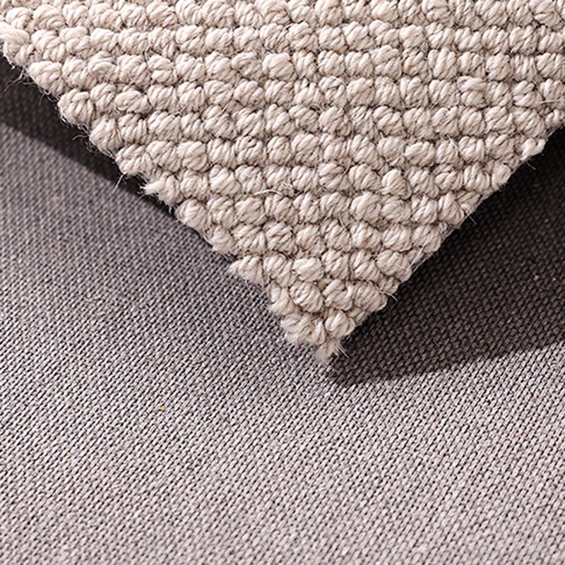 Grey Modern Area Carpet Slid Color Polyester Area Rug Washable Easy Care Rug for Living Room