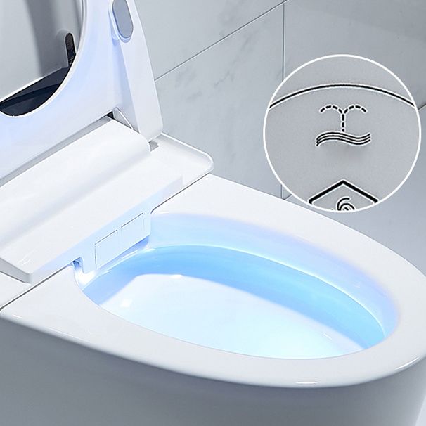 Floor Mount Flush Toilet Heated Seat One-Piece Toilet with Slow Close Seat