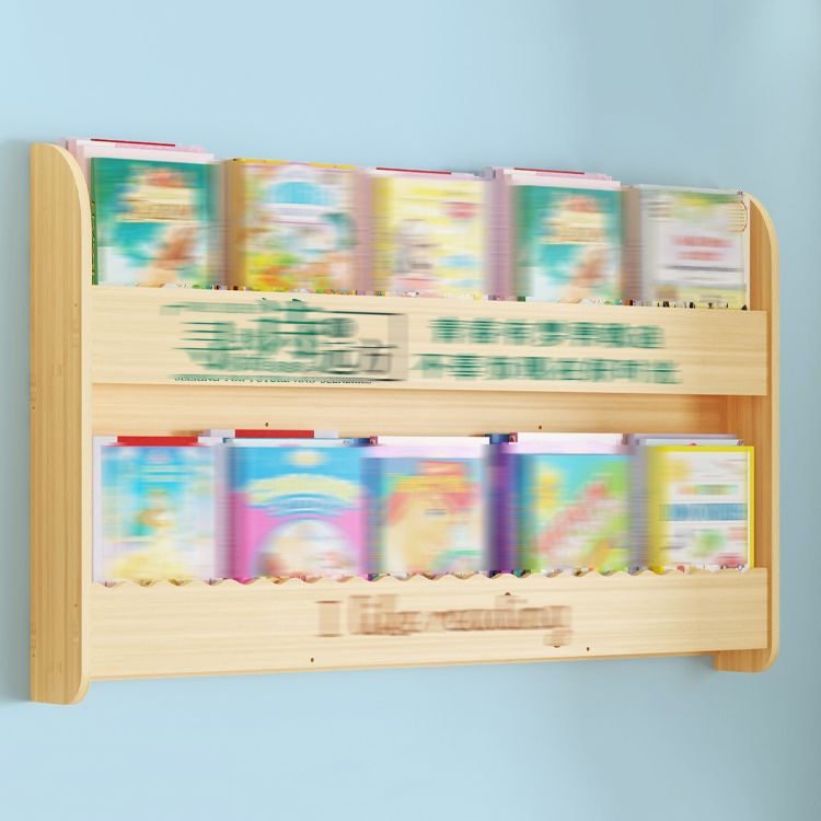 Libreria in legno in legno in stile moderno libreria a parete montata per la sala da studio