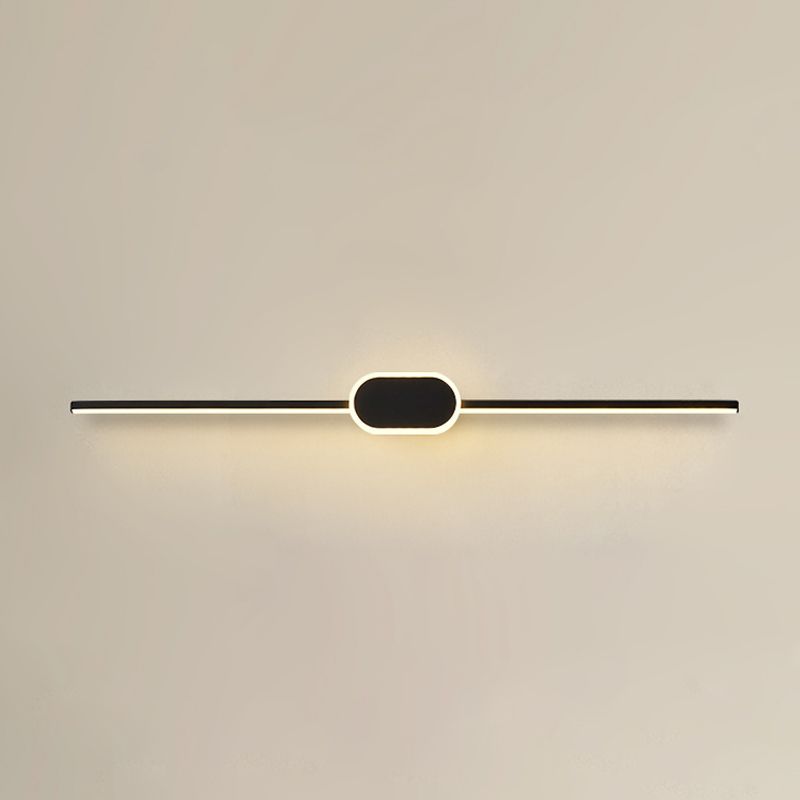 Metal Geometric Shade Wall Lighting Modern Style Mirror Wall Mounted Light Fixture