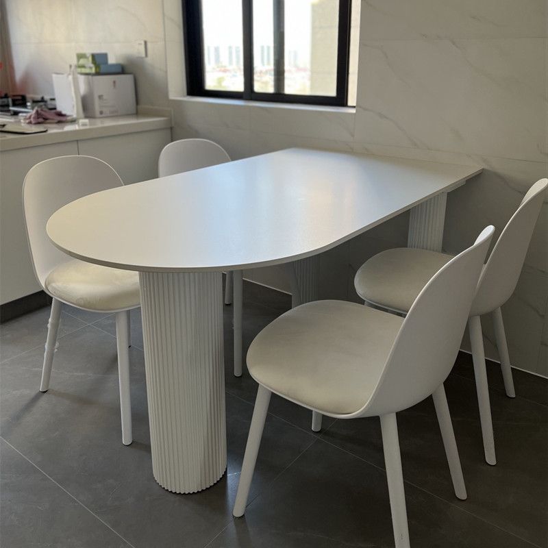 Stone and Wood Dining Room Collection Home Kitchen Dinner Modern Dining Table