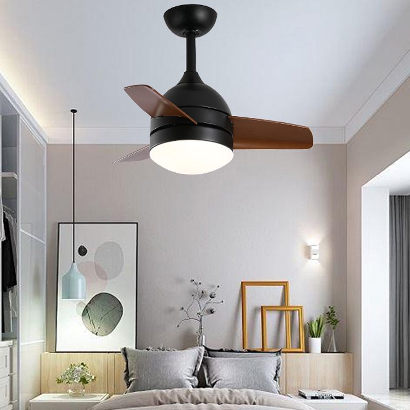 Geometrie plafondventilator licht Kinderstijl metalen metalen Led LED -licht Licht voor een slaapkamer voor slaapkamer