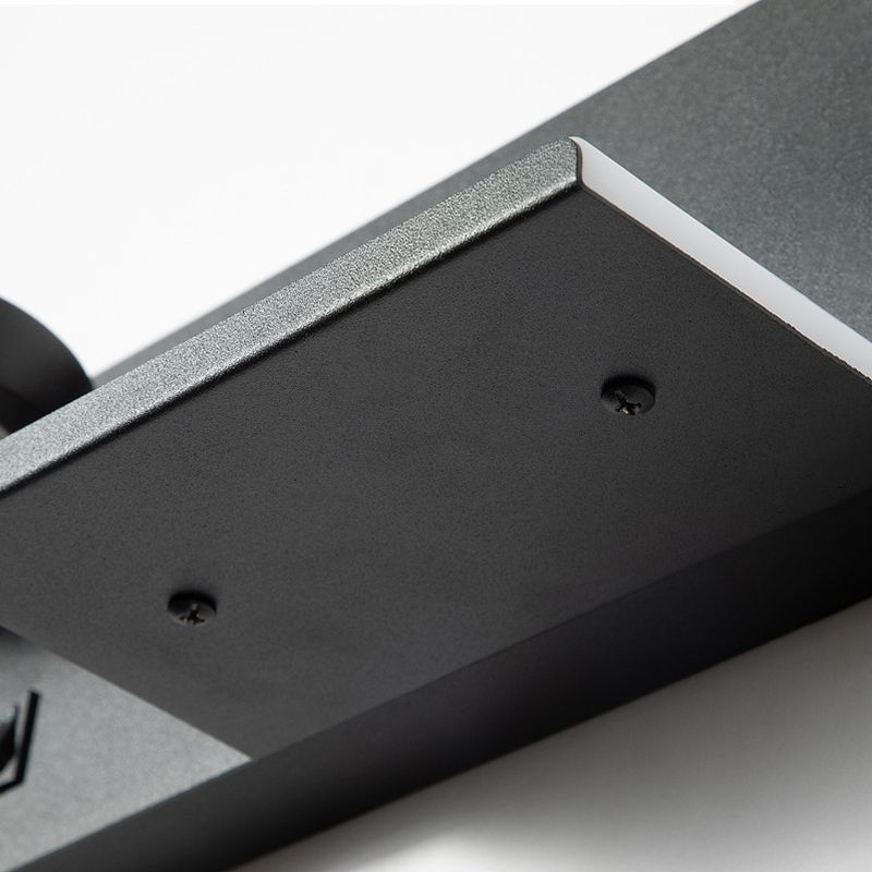 Contemporáneo de 1 luz de pared de pared de pared rectangular de aluminio Luz montada para dormitorio