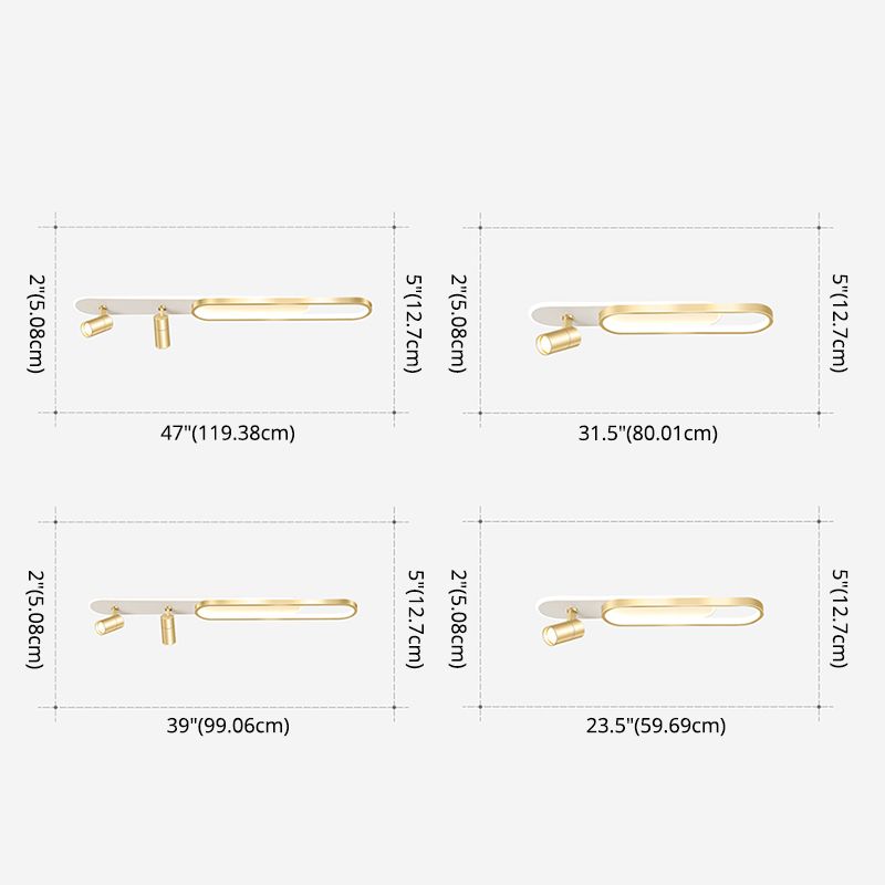 MODERNY SEMPLICITÀ LED OLLOGGIO LED SEMI FLUSH METALE LIGHITÀ IN IN INDIETTO