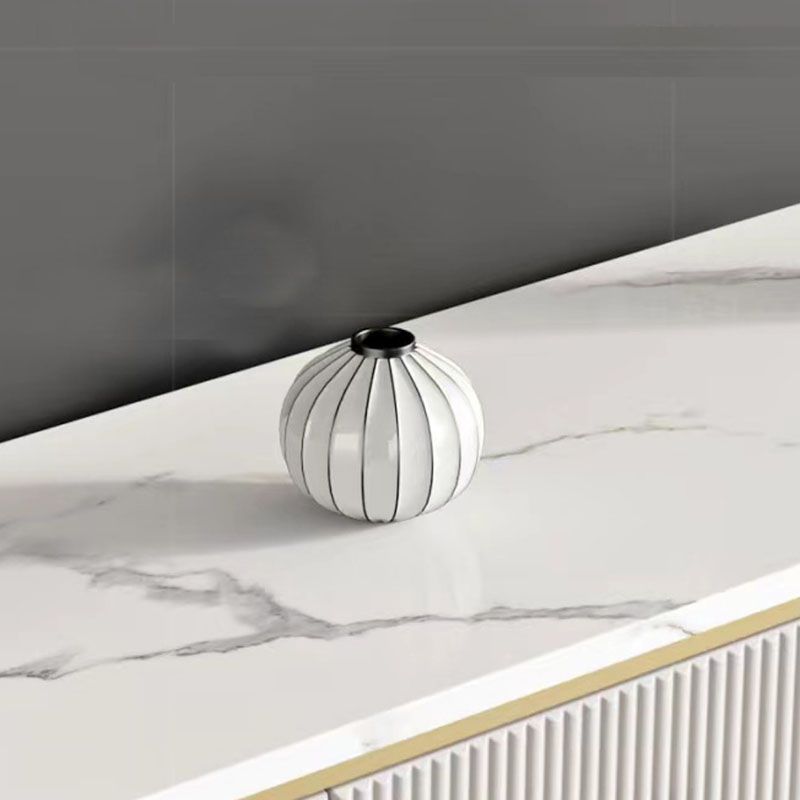 Glam Horizontal Combo Dresser White/Gray Dresser with Storage for Home