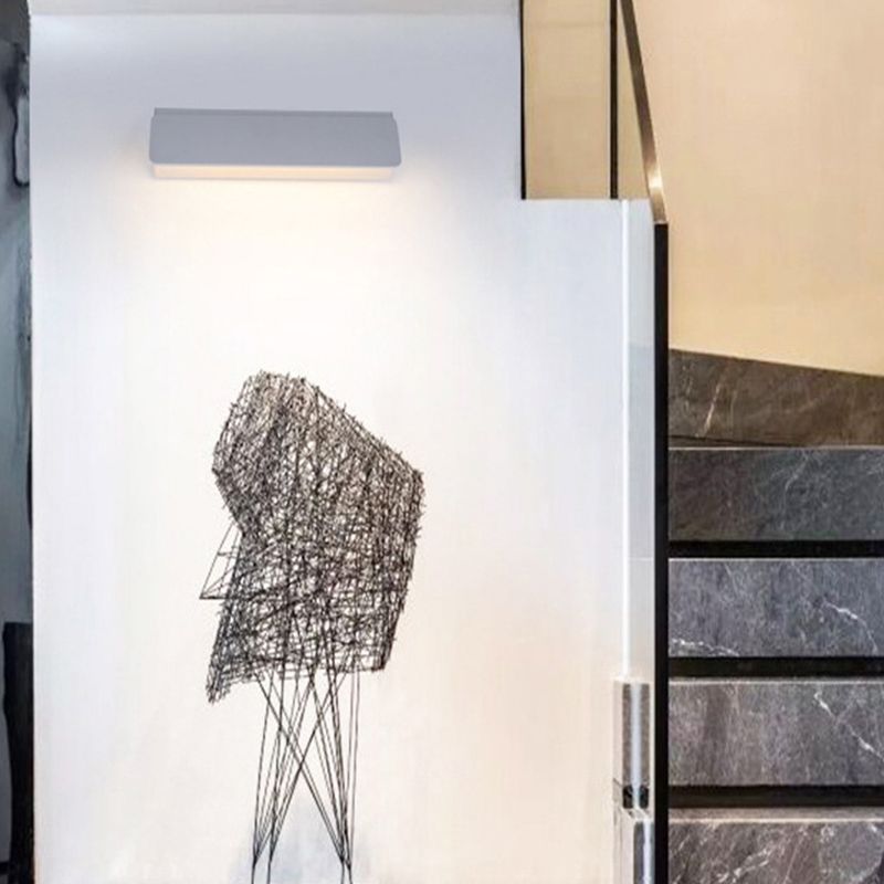 LED Wall Mount Light Metal Wall Sconce Light with Acrylic Shade for Bedroom