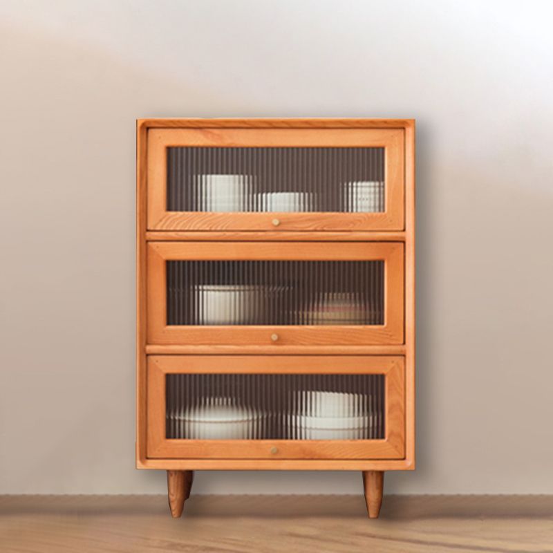 Modern Rectangle Cabinet Knobs Wood Side Cabinet with Drawer