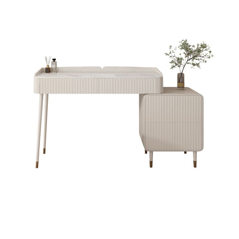 Modern Makeup Vanity Table for Bedroom with Stool Set 31.5" High