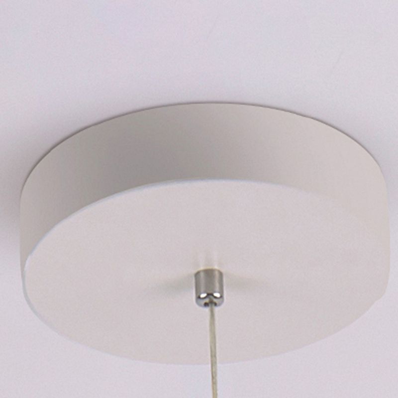 Moderne minimalistische LED -hangende lamp Aluminium cirkelvormige hanglamp met siliconen schaduw