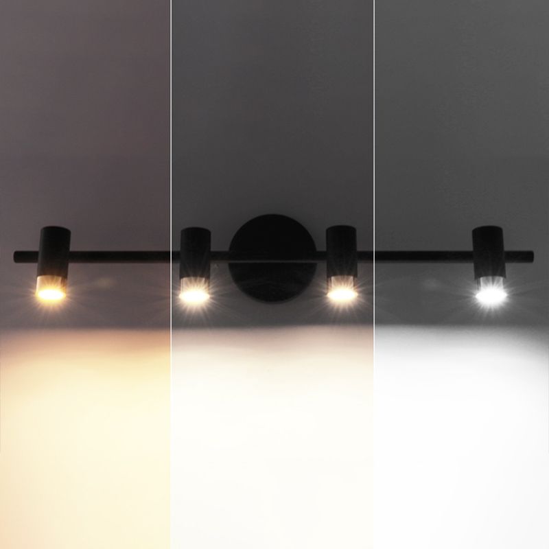 Luci specchietti di vanità cilindri Light Nordic Luxury Style Metal Vanity Lampada