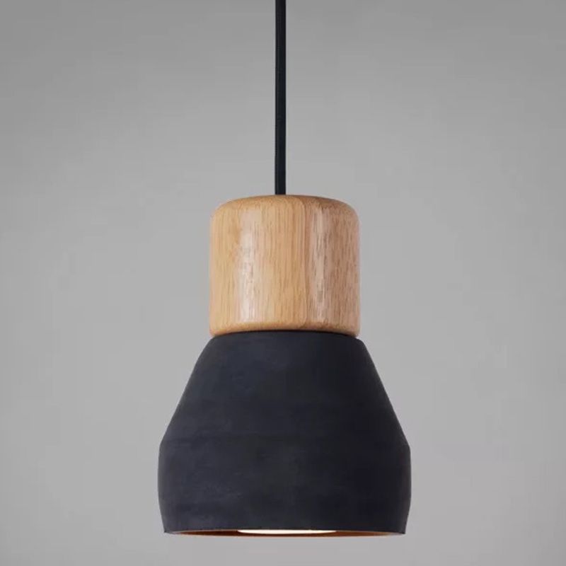 Cement Tapered Hanging Light Nordic Minimalist Style 1 Light  Restaurant Down Mini Pendant