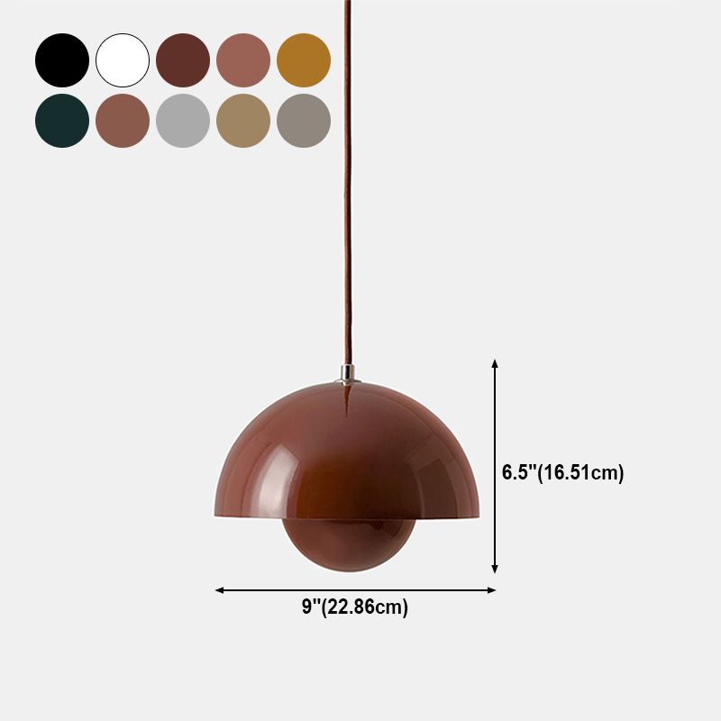 Modern Style Hanging Light Colorful Metal Shade Pendent Lighting Fixture for Dining Room