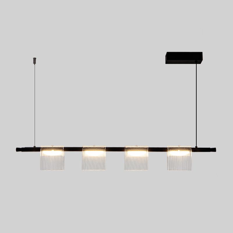 Modern LED Hanging Light Acrylic Island Light Fixture for Dining Room