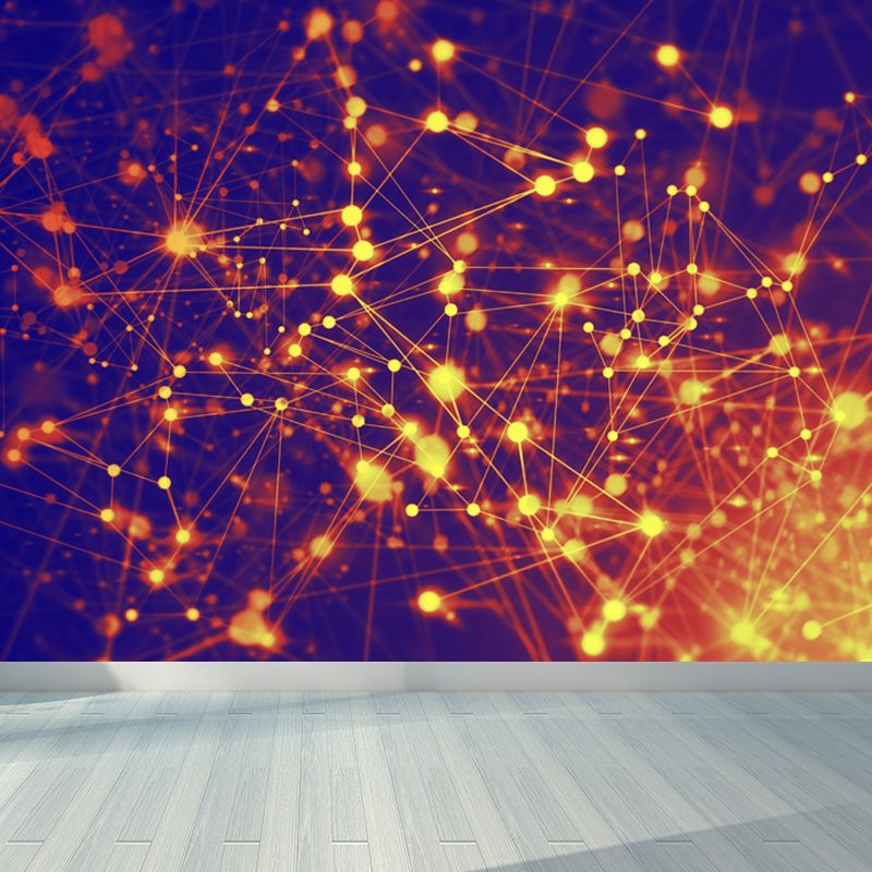 Water Resistant Abstract Wall Mural Non-Woven Modern Wall Covering for Dining Room