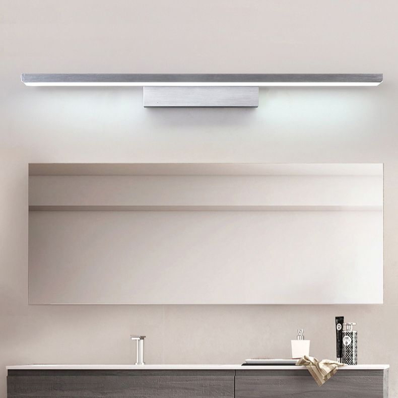 Luz de tocador de tocador de baño de baño de aluminio.