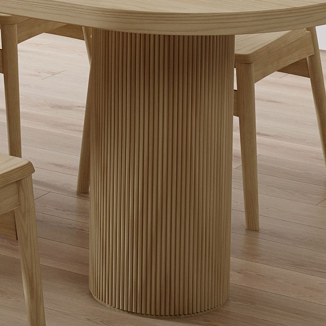 Irregular Shape Pine Wood Table for Restaurant Nature Island Table with 3 Legs