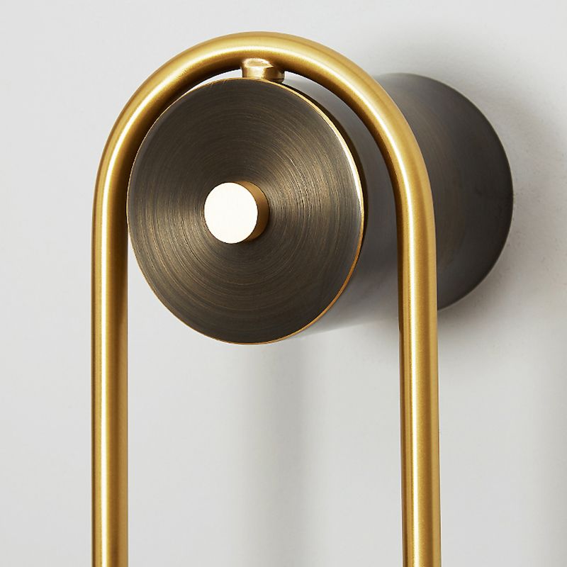 1/2-Light Golden Wall Mounted Sconce LED Wall Light for Living Room