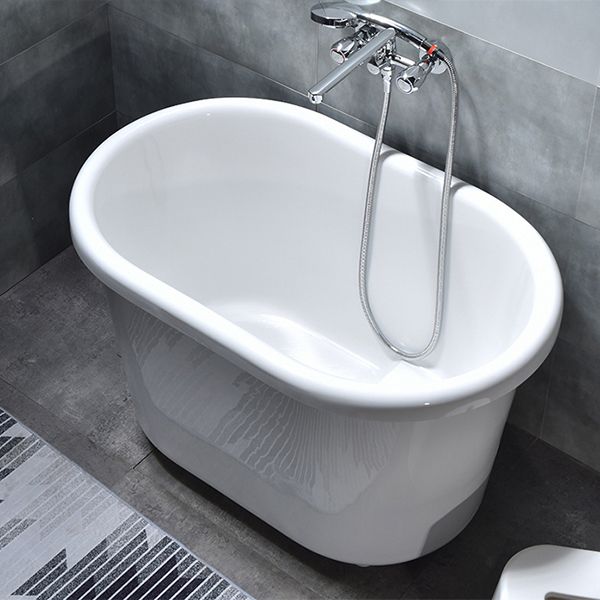 Acrylic Soaking Bathtub Antique Finish Freestanding Bath Tub