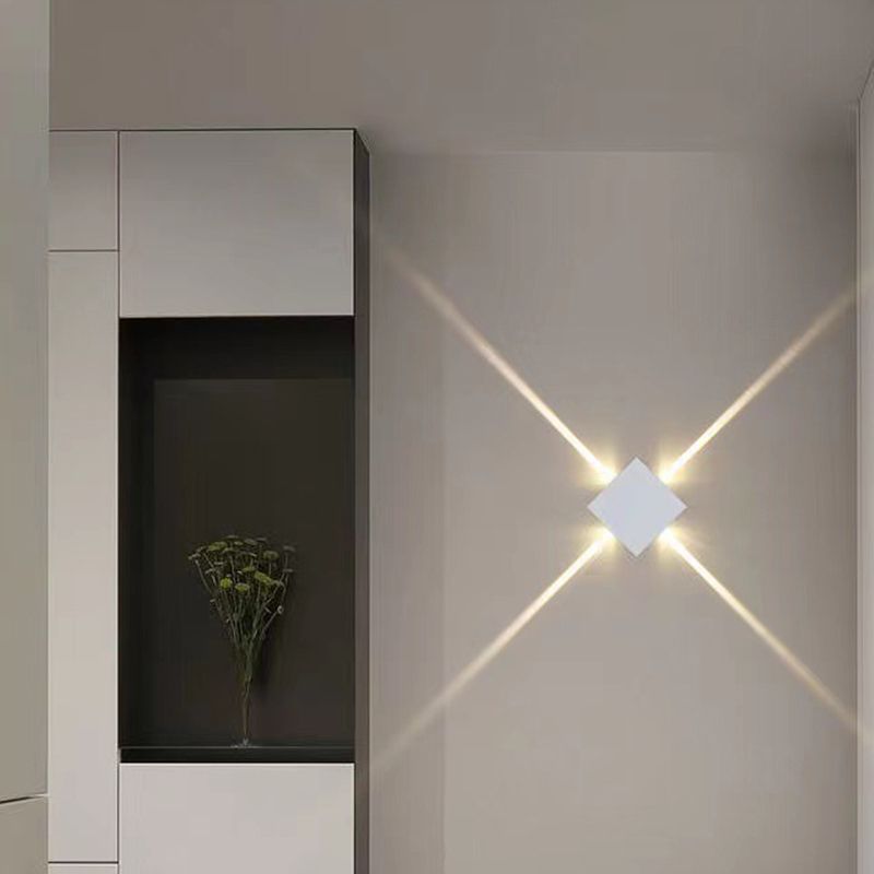 LED Wall Lamp Modern Style Wall Mount Lamp with Aluminum Shade for Bedroom