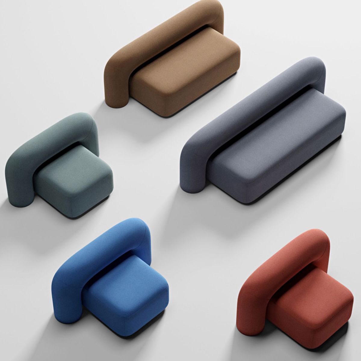 Modern Minimalist Velvet Sofa 2/3-Seater Armless Living Room Sofa