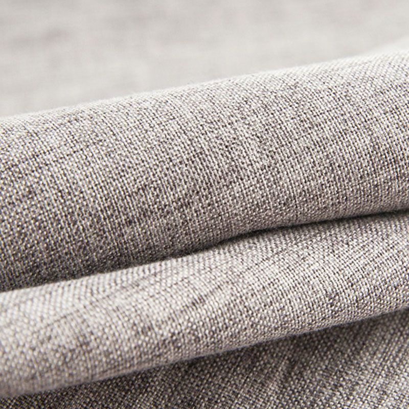 Solid Color Fabric Standard Stool Modern Simple Square Upholstered Stool