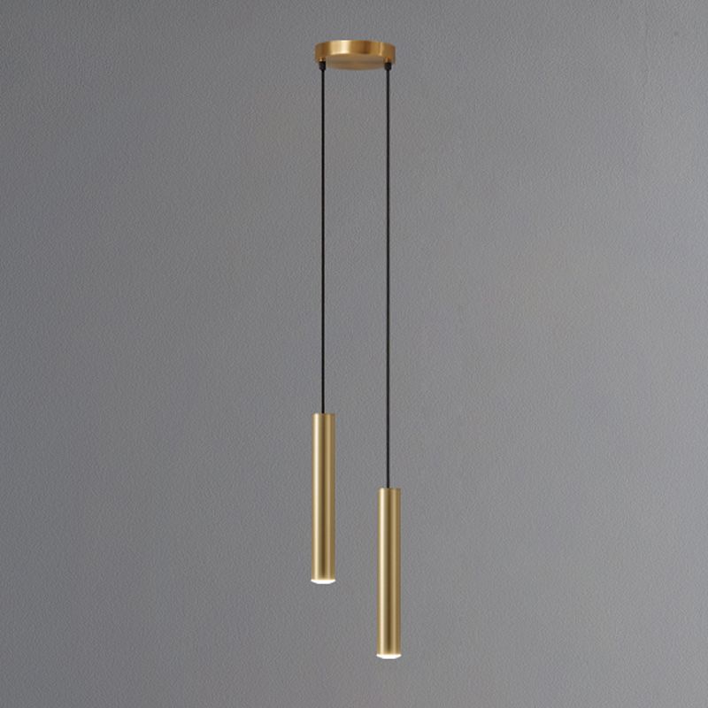 Metal Linear Hanging Lights Modern Style Hanging Mount Fixture for Living Room